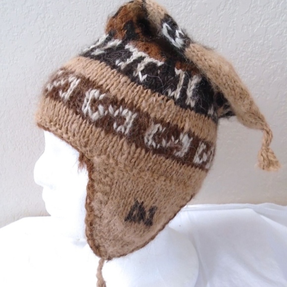 Vintage Winter Ear Flap Rasta Tam BEANIE Cap Hat